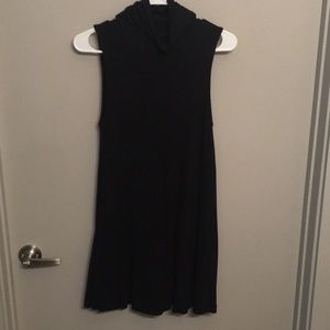 Lulus Polyester Black Turtleneck Tank Dress